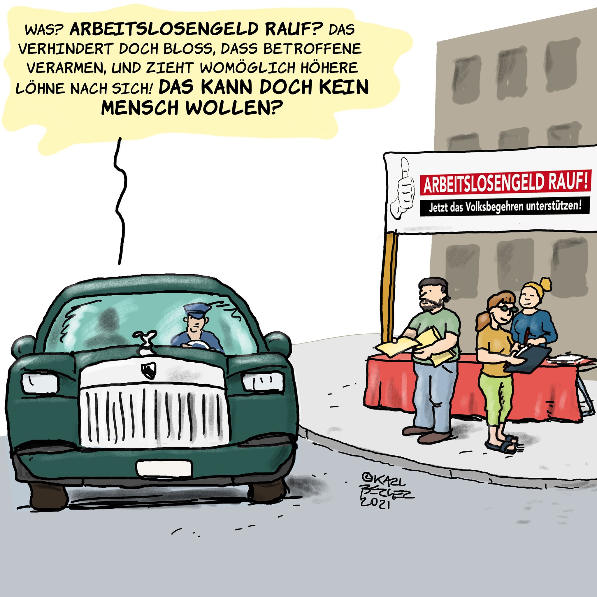 Cartoon Karl Berger