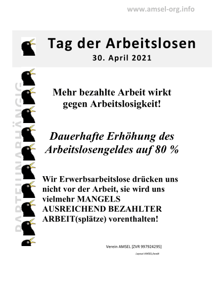 Tag der Arbeitslosen Fler 2021